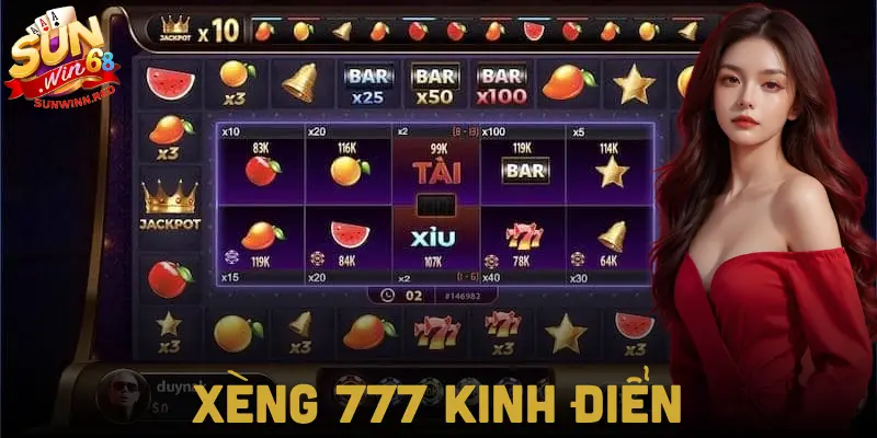 Trò chơi xèng 777 mang tính biểu